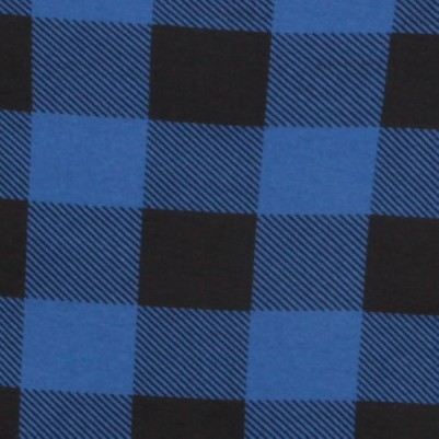 royal & black buffalo plaid