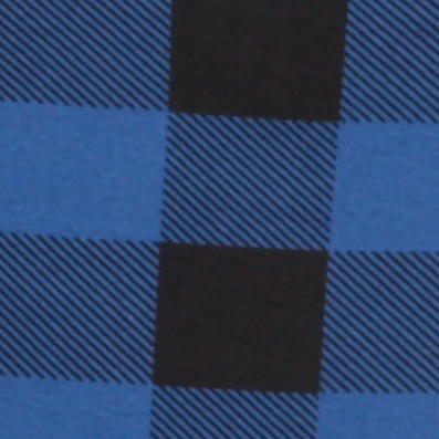 royal & black buffalo plaid