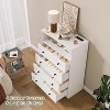 4 Drawer Wooden Dressers for Bedroom with LED Lights & Charging Station - 3 of 4