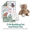 The Peanutshell Woodland Camo Crib Bedding Set and Stuffie Plush Toy - 4 Piece Set - 2 of 4