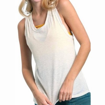 Women's Sleeveless Casual Ribbed Racerback Tank Top - umgee