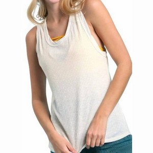 Women's Sleeveless Casual Ribbed Racerback Tank Top - umgee - 1 of 3