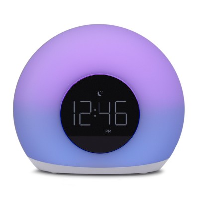 Moon Glow Alarm Table Clock with Color Changing Light - Capello_3