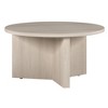 HomeRoots 32" White Round Coffee Table - 3 of 4
