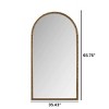 FURNIinspire Full Length Mirrors Iron Arch Retro Living Room Full Body Mirror, Standing Mirror, Large Bedroom Mirror, Gold, 35.43"*65.75"*65.75" - 3 of 4