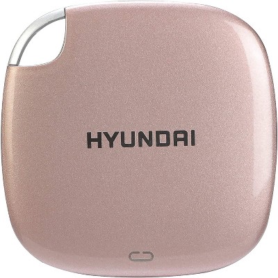 Hyundai 2TB Ultra Portable External SSD for PC/Mac/Mobile, USB-C USB 3.1 - Rose Gold (HTESD2048RG)