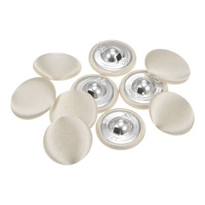 Unique Bargains Blouses Sweater Round Aluminum Cotton Fabric Cloth Covered Buttons 10 Pcs - 1 of 4