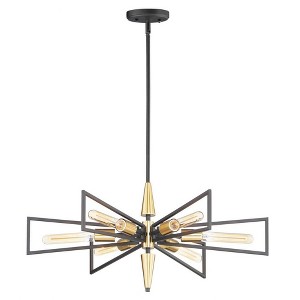 Maxim Lighting Wings 6 - Light Chandelier in  Black/Satin Brass - 1 of 4