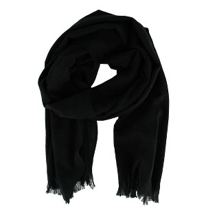 Clear Creek Men's Soft Solid Color Winter Scarf with Fringe - 1 of 3