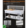 Commercial Food Warmer 96QT 1500W 110V Electric Steam Table 12x8QT 12-Pans w/ Acrylic Shield Stainless Steel - 4 of 4
