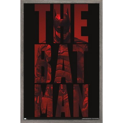 Trends International DC Comics The Batman - Text Framed Wall Poster Prints