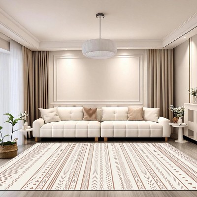 Rug for Living Room Area Rug 6x9, Modern Non-Slip Floor Carpet, Soft Machine Washable Rugs,Large Rugs for Bedroom