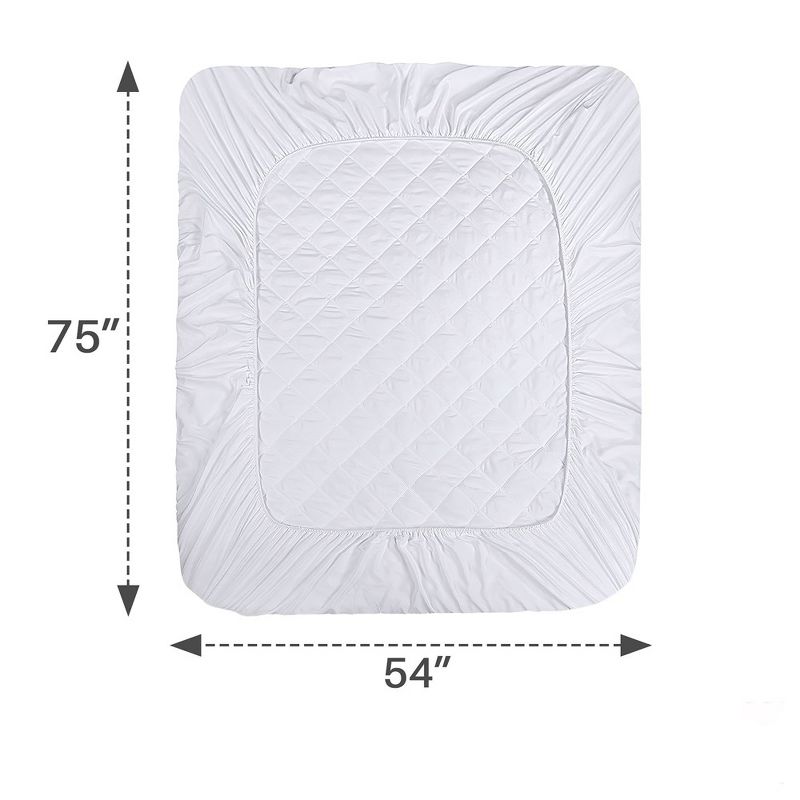 Cheer Collection Waterproof Quilted Mattress Protector - White, 3 of 6