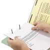 Smead End Tab Pressboard Classification Folders, Two SafeSHIELD Coated Fasteners, 1" Expansion, Letter Size, Gray-Green, 25/Box - 2 of 4