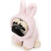 GUND Doug The Pug Fuzzy Pink Bunny Hoodie, Doug Plush Stuffed Animal, 9-inch Soft Cuddly Toy for Ages 1 and Up - 4 of 4