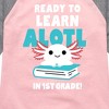 Girls' - Instant Message - Learn Alotl In 1st Grade Shirt Tail Raglan Graphic T-shirt - 2 of 4