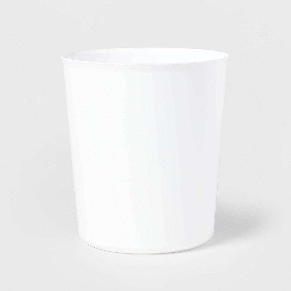 1.8gal Flexible Round Wastebasket White - Brightroom™ ( Pack for 2)