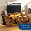 GustoWave 63 In Modern 10 Drawer TV Stand for 75 Inch TV, 10 Drawer Long Dresser with Handle, Versatile TV Stand Dresser Storage - 2 of 4