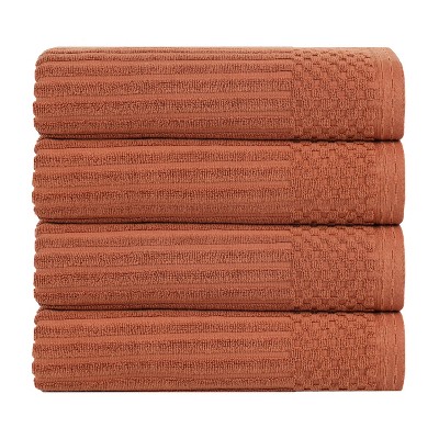 Modern Ribbed Cotton  Assorted Towel Set by Blue Nile Mills