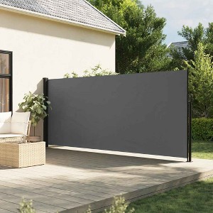 vidaXL Retractable Side Awning Anthracite 70.9"x118.1" - 1 of 4