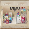 LOVMOR 2 Tier Pull Out Cabinet Organizer 10.5" W x 16.5" D Slide Out Under Sink Organizer Sliding Wire Shelves Storage for Kitchen - 4 of 4