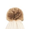 Charles Albert Girl's Soft Feel Yarn Pom Beanies - Kids Winter Hat In White  : Target