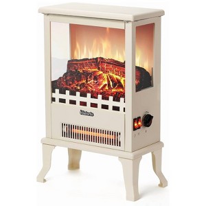 17" 3-Sided Infrared Electric Fireplace Heater, 1500W Portable Freestanding Stove with Overheat Protection - 1 of 4