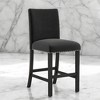 5-Piece Counter Height Dining Table Set with Faux Marble Top, Velvet Upholstered Chairs, Rubberwood Legs for Kitchen or Dining Room - 4 of 4