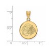 Black Bow Jewelry 10k Yellow Gold Chicago Blackhawks NHL Medium Pendant - 2 of 3