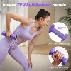 Adjustable Dumbbell Set of 2,5 lb Weights Dumbbells set of 2, Each 2lb 3lb 4lb 5lb with TPU Soft Rubber Handle - 4 of 4