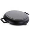 Gibson General Store Addlestone 12 Inch Preseasoned Cast Iron Grill Pan - 2 of 4