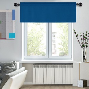 Deconovo Room Darkening Rod Pocket Window Valance – 1 Panel - 1 of 4