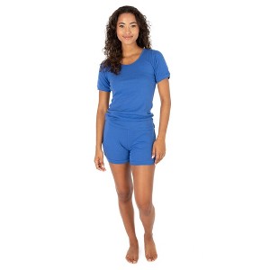 Leveret Womens Two Piece Short Cotton Pajamas - 1 of 4