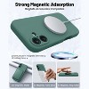 BONGEEK Compatible with iPhone 16 Case, Compatible with MagSafe, Shockproof Magnetic Silicone [2 Pack Screen Protectors], Pine Green - 3 of 4