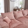108" Chenille L-Shaped Sectional Sofa with Deep Seating & Removable Pillows - 2 of 4