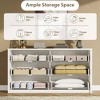 Rustic Farmhouse 6 Dresser for Bedroom, Wooden Drawer Dresser, Handle-Free Storage Cabinet with Drawers for Bedroom, Living Room & Hallway - 2 of 4