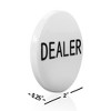 GSE 2" Casino Texas Hold'em Poker Dealer Puck Buttons (5-Pack) - 2 of 4