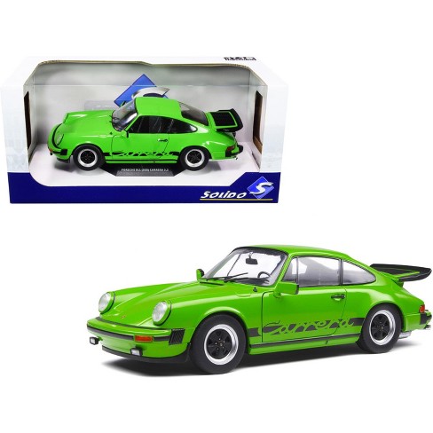 1984 Porsche 911 Carrera  Bright Green With Black Stripes 1/18 Diecast  Model Car By Solido : Target