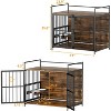 Kumasinova 41"/48" Heavy Duty Dog Crate Furniture,Dog Kennel Indoor with Dual Doors,Dog Cage Large Dogs End Table Design,Dog Crates for Large Dogs - 2 of 4