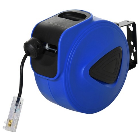 Portable Electrical Retractable Extension Cord Reel Cable Hose