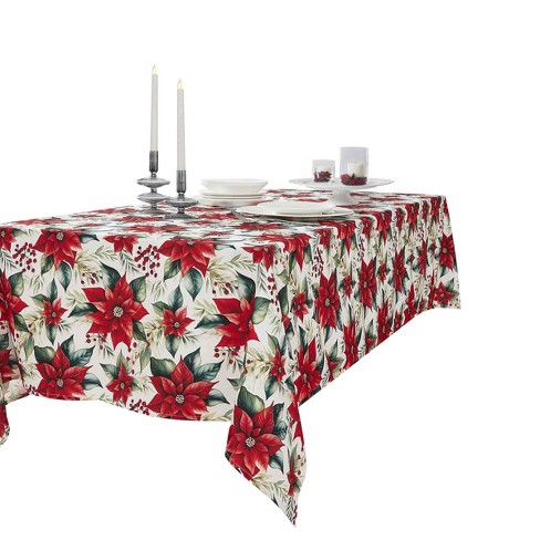 Avanti Linens Poinsettia 60" x 84" Tablecloth - image 1 of 3