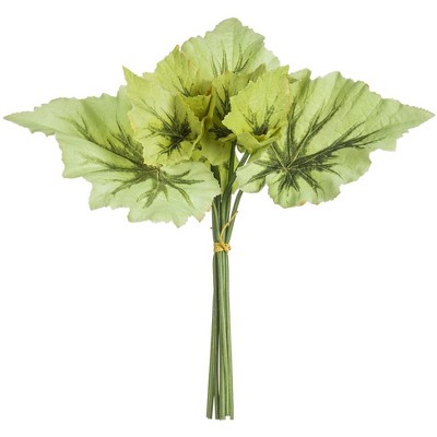 Allstate Floral 16.5" Green Begonia Leaf Artificial Bundle Spray
