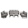 Gymojoy 7 Pieces Outdoor Sofa Swivel Chair Ottoman with Patio Chair Set - 3 of 4
