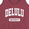 Women's - Instant Message - Delulu University Graphic Racerback Tank - 2 of 4