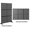 Dovelina Metal Outdoor Privacy Screen Patio Decorative Screens Freestanding Privacy Panels Privacy Fence - 4 of 4