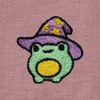 Dalix Sorcerer Frog Embroidered Cotton Relaxed Short Sleeve Tee T Shirt Womens - 4 of 4