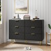 NicBex 6 Drawer Dresser for Bedroom,Modern Wide Storage Cabinet with Metal Handles & Metal Legs for Bedroom,Living Room - 4 of 4