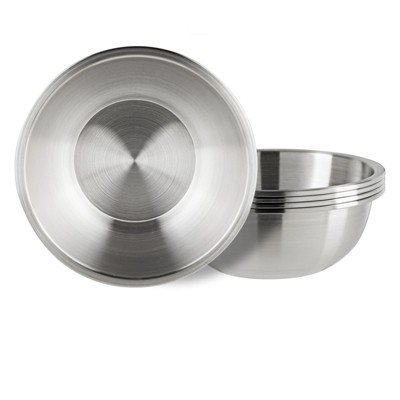 Okuna Outpost 1.2 Qt Stainless Steel Mixing Bowls for Kitchen, Baking, Cooking Prep, 5 Piece Set