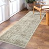Oriental Machine Washable Area Rug Vintage rug Non-Slip Rug - 2 of 4