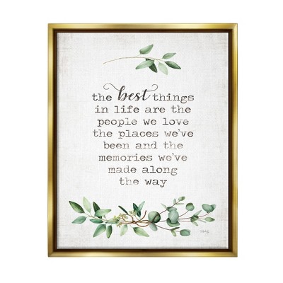 Stupell Industries The Best Things In Life Are People Plants Typography